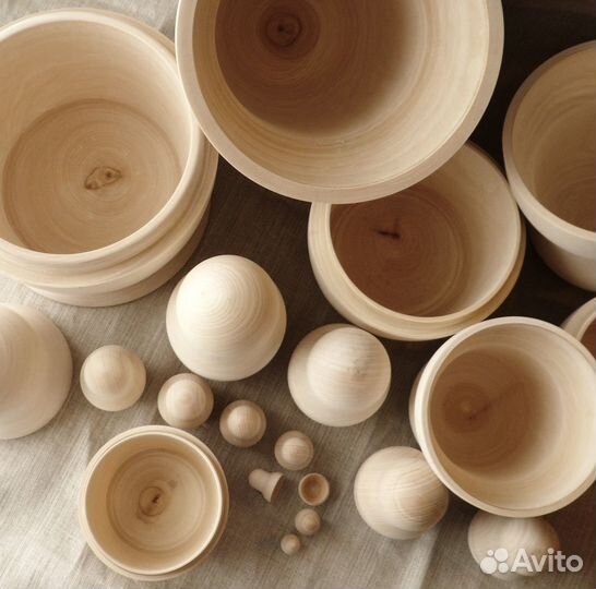 Матрешки заготовки 7 мест