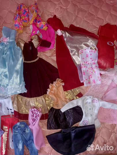 Одежда для барби лот вещей