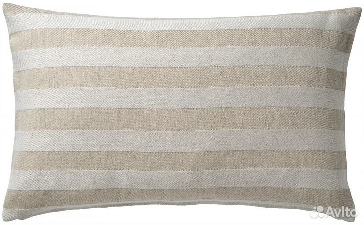 Подушка с чехлом икеа хеддамариа, 65x40 см, бежевы