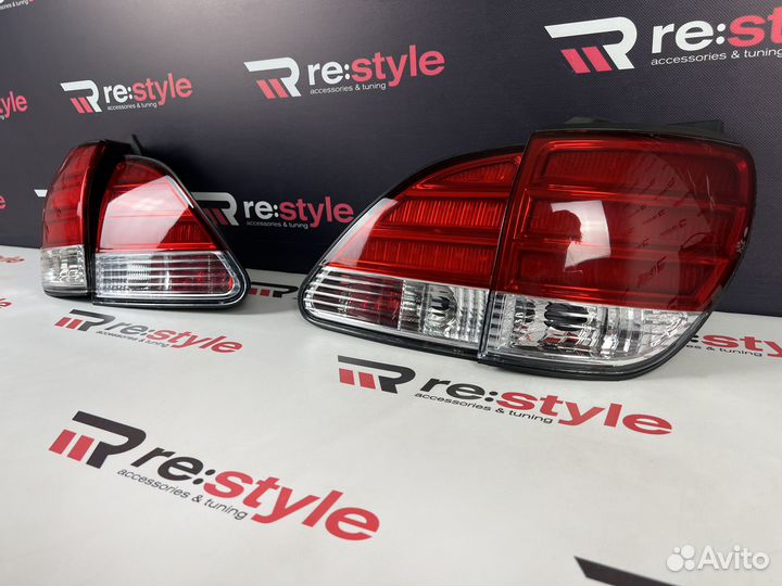 Стопы Lexus RX 300 LED Красно-белые