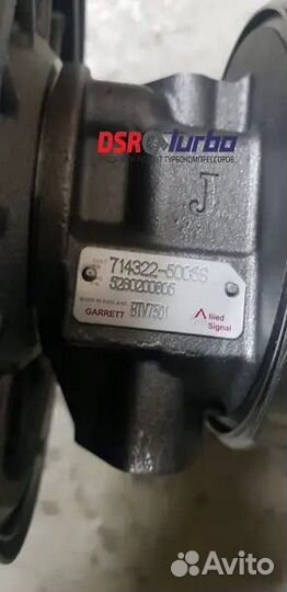Турбокомпрессор Garrett BTV7501 714322-5005S