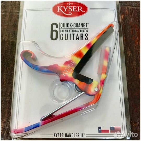 Каподастр для акустической гитары Kyser KG6TDA