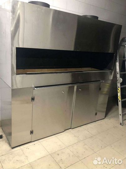 Мангал для ресторана, мангал с дымоходом