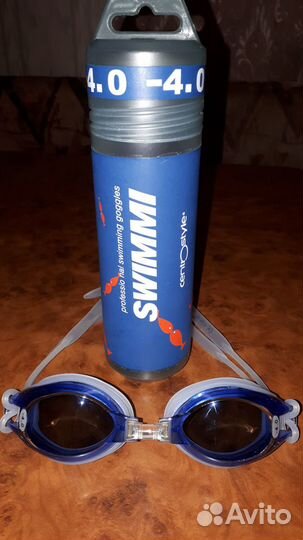 Очки для плавания с диоптриями -4.0