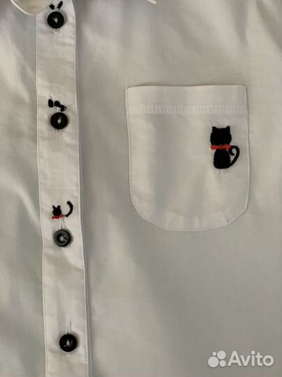 Школьна форма. Рубашка белая для девочки