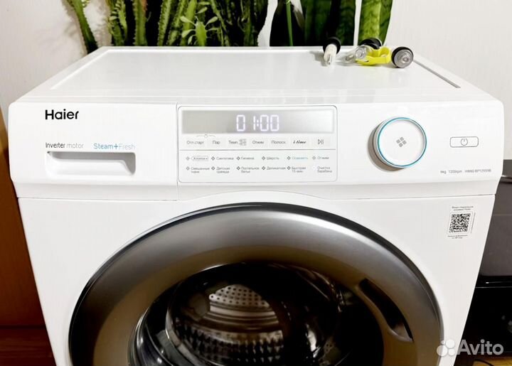 Инверторная стиральная машинка Haier на 6 кг