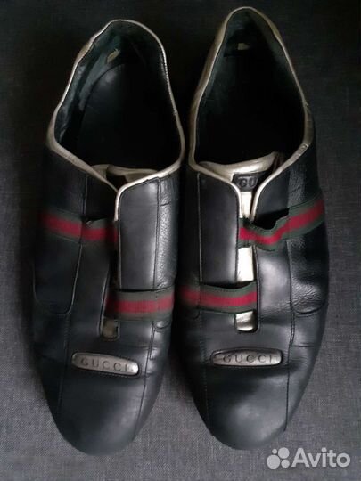 Мужские нат.кожаные туфли Gucci оригинал