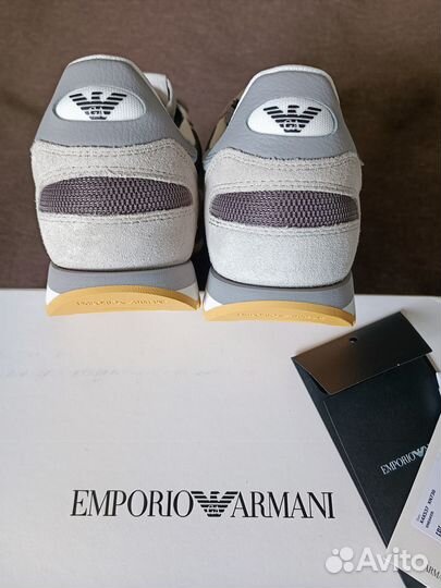 Emporio Armani, новые кроссовки замша оригинал