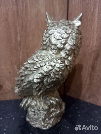 Золотой филин декор для дома и офиса