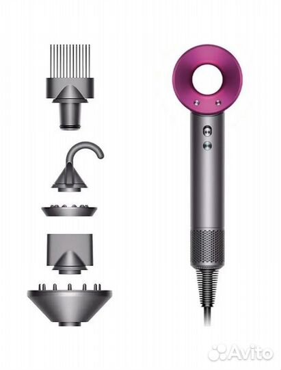 Фен dyson supersonic hd07 фуксия новый/оригинал