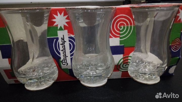 Турецкие стаканы для кофе и чая Pasabahce Сильвана