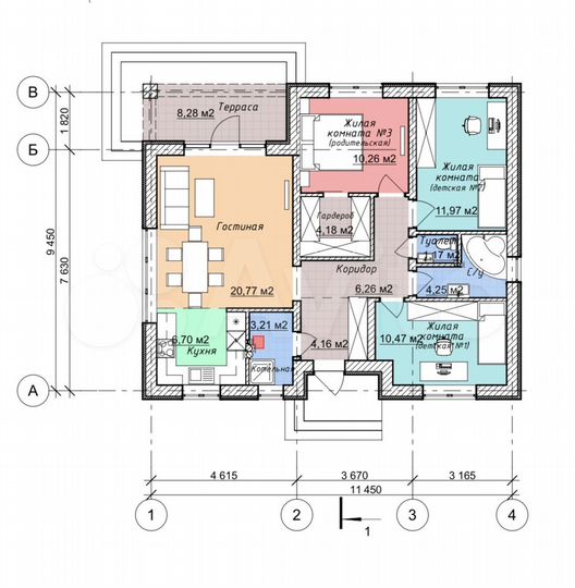 Дом 83 м² на участке 4,7 сот.