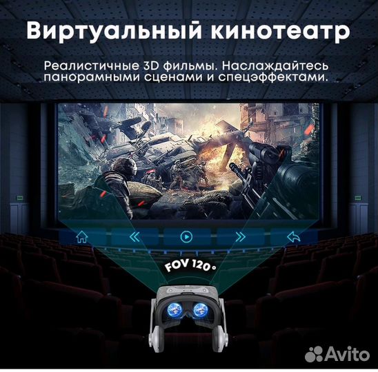 Виртуальной очки VR Shinecon 9.0 и геймпад