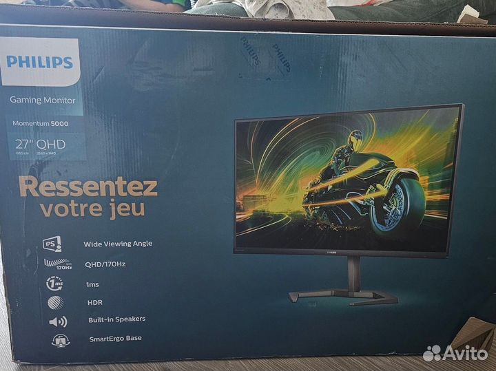 Монитор philips 27 170гц 2к ps 5 и xbox series x