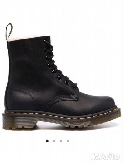 Ботинки DR.martens 1460 serena черные С мехом