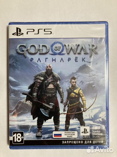 PS5 диск God of War Ragnarok,рус.звук,новый,в упак