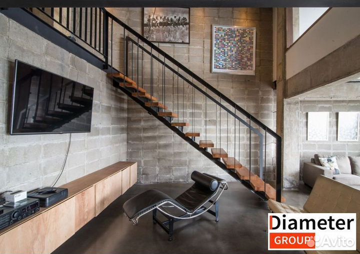 Монтаж забежной лестницы от исполнителя