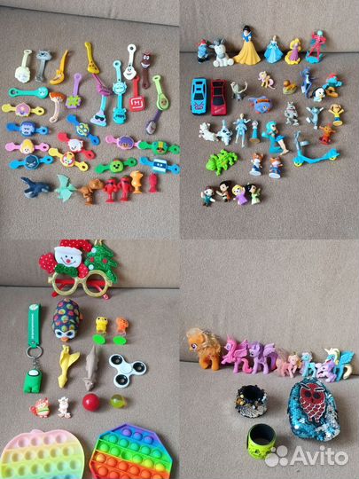 Киндеры/скрепыши/лошадки и др мелкие игрушки