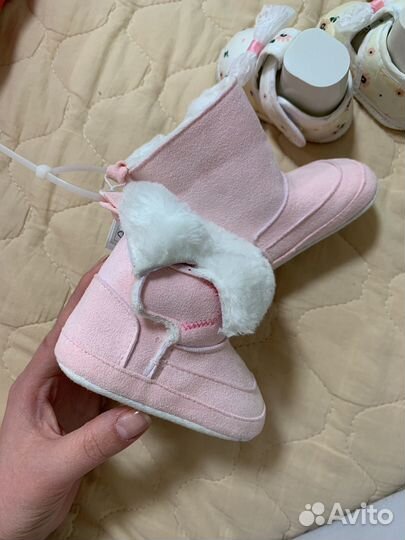 Пинетки для девочки 0-12мес