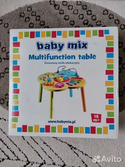 Развивающий столик baby mix деревянный, польский