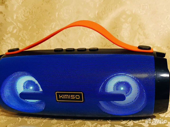 Портативная колонка новая kimiso км-202 синяя