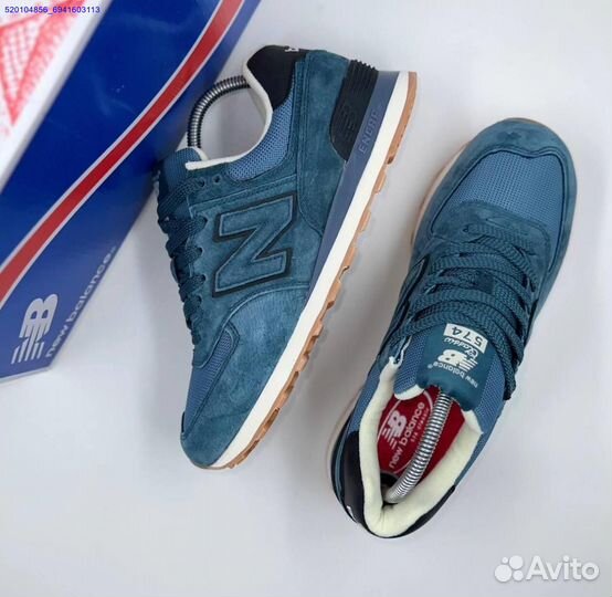 Кроссовки New Balance 574 Blue (Арт.61204)