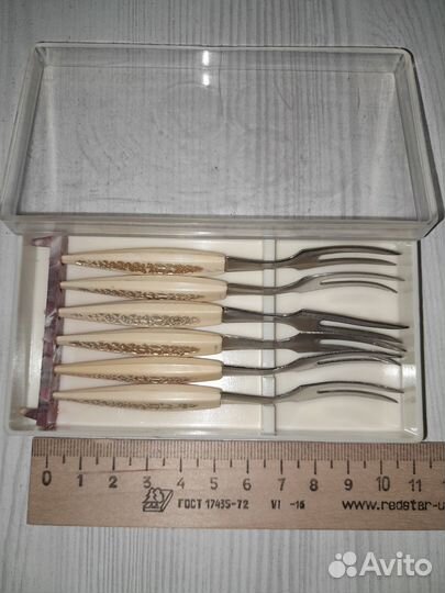 Ложки сувенир Москва, Вилки д/лимона СССР наборы