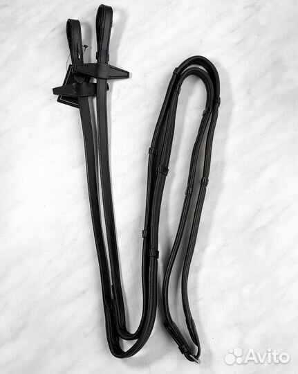 Поводья кожаные «пухлые»