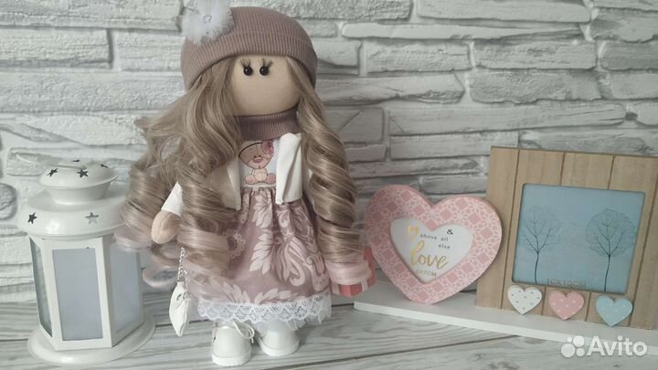 Интерьерная текстильная куколка