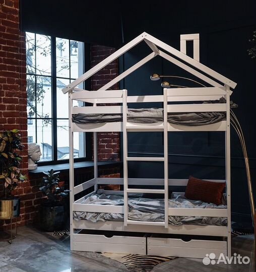 Двухъярусная кровать домик (магазин в Ставрополе)