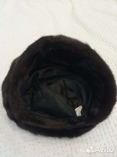 Норковый берет мягкий