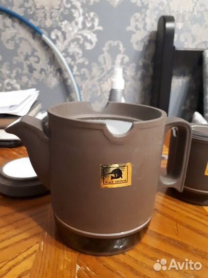 Глиняный чайно - кофейный сервиз