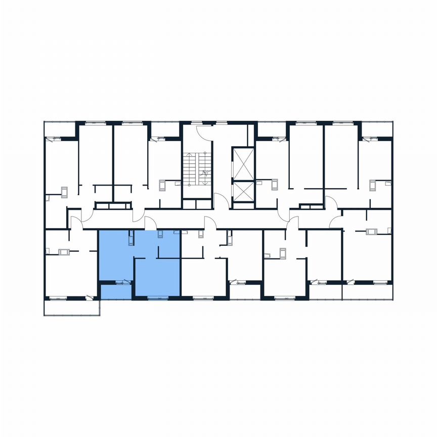 2-к. квартира, 35,1 м², 7/12 эт.