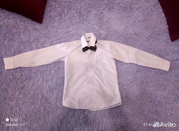 Рубашка с бантиком на праздник