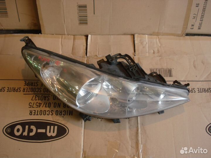 Фара передняя правая Peugeot 207 / Пежо 207