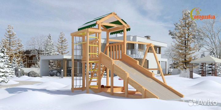 Детская площадка для дачи Савушка 4 сезона Мастер