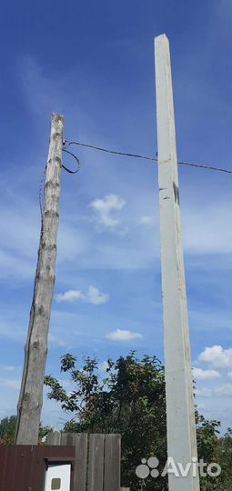 Установка столба для электричества подключение