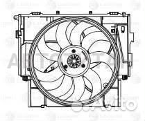 Э/вентилятор охл. BMW 5 (F10 ) 2.0i (N20) (с кожух