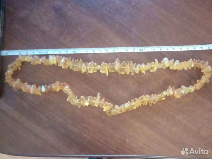 Бусы янтарные