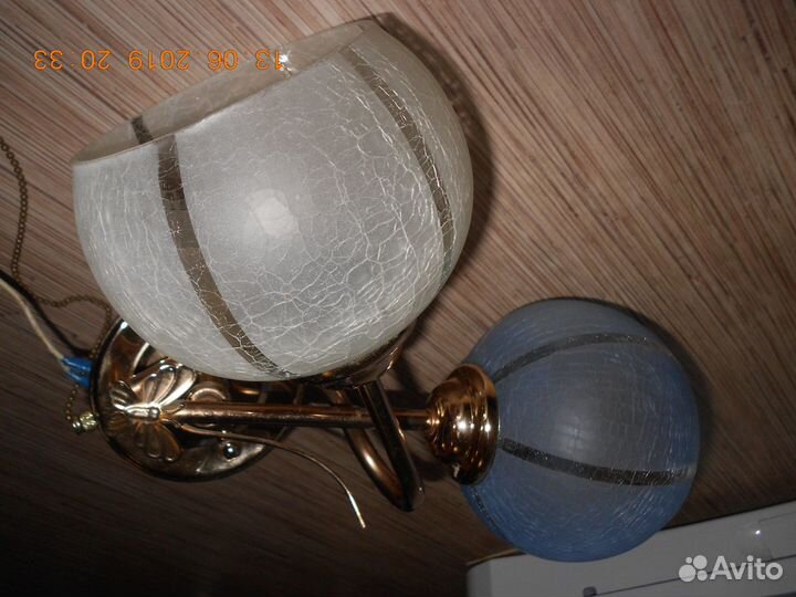 Бра настенное, цветное стекло