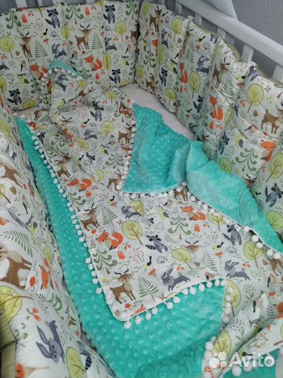 Бортики в кроватку новые