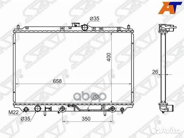 Радиатор Mitsubishi Carisma 95-05 / Space Star