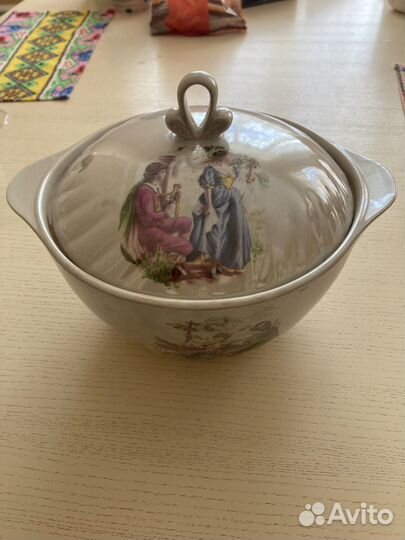 Винтажная Супница пастушка