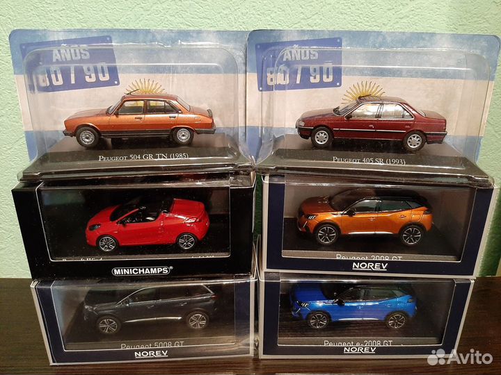 Модели Renault и Peugeot 1/43