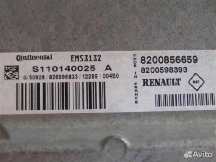 Мозги (эбу) Renault Logan 1 2011