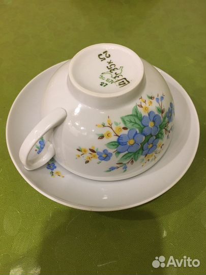 Чашки и блюдца Дулево