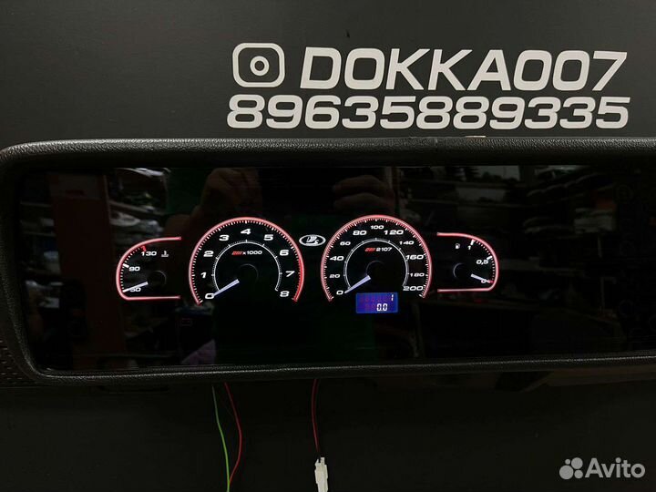 Тюнинг щитка ваз 2107 с переходниками