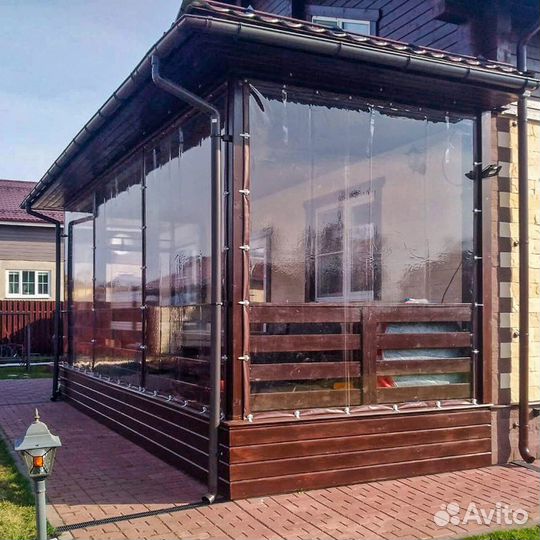 Мягкие окна (шторы) для террасс, веранд и беседок