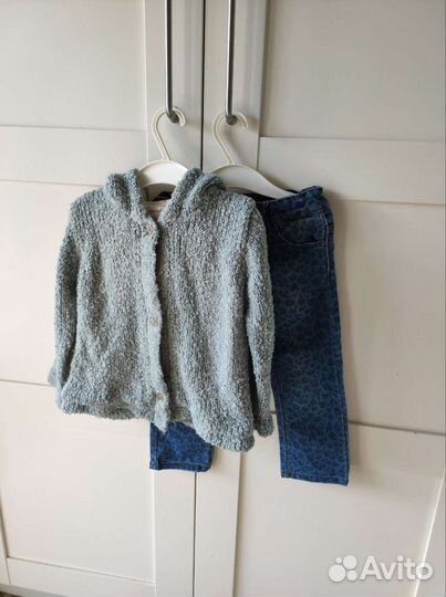 Кофта с капюшоном и джинсы Zara