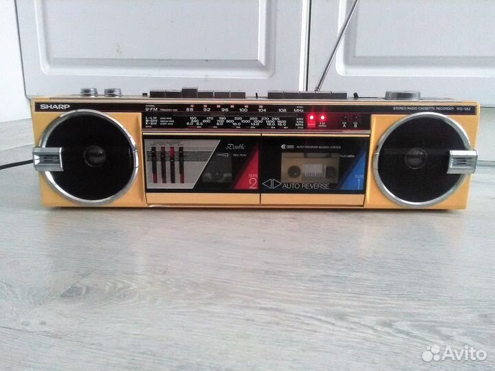 Двух Кассетная Шарп магнитола sharp Раритет 85 г